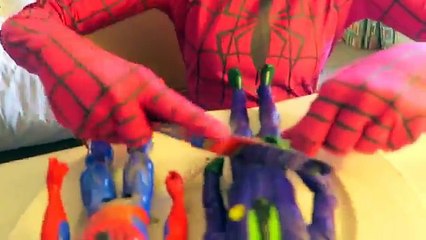 Spiderman vs Joker vs Frozen Elsa- Spiderman and Joker Turn Into Dolls! w/ T-Rex, Joker Girl