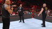 WWE Raw 13/02/2017 Goldberg vs Brock Lesnar face to face OMG Look whta's happen Brock Lesnar interrumpts Goldberg FullHD