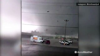 Stunning footage shows twister dragging camper across new orleans