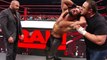 Triple H Vs Seth Rollins Vs Samoa Joe In The Ring At WWE Raw