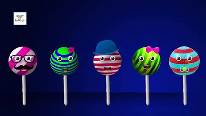 The Finger Family Lollipop Family Nursery Rhyme | Lollipop Finger Family Songs For Children in 3D