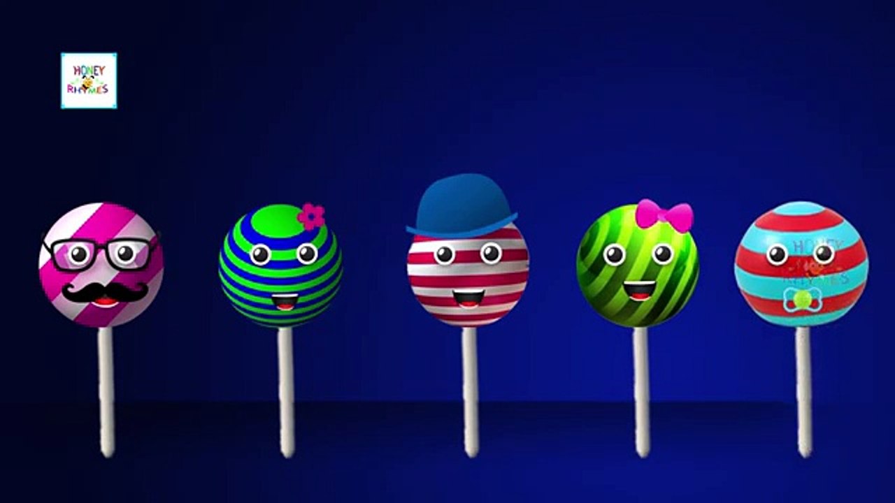 The Finger Family Lollipop Family Nursery Rhyme | Lollipop Finger Family Songs For Children in 3D