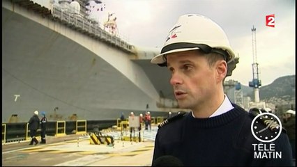 Le lifting du porte-avions Charles-de-Gaulle commence