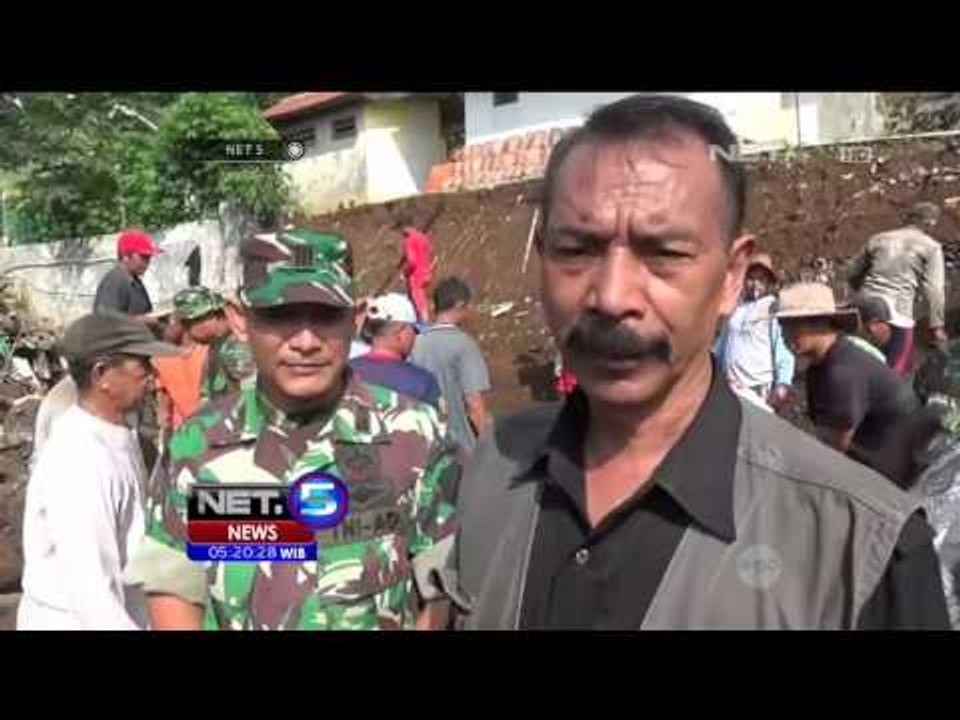 Tebing Penahan Timpa 1 Rumah Warga di Subang - NET5