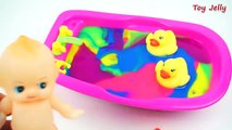 Learn Colors Baby Doll Bath Time with CLAY SLIME and ORBEEZ Compilation Peppa Pig Surprise Toys