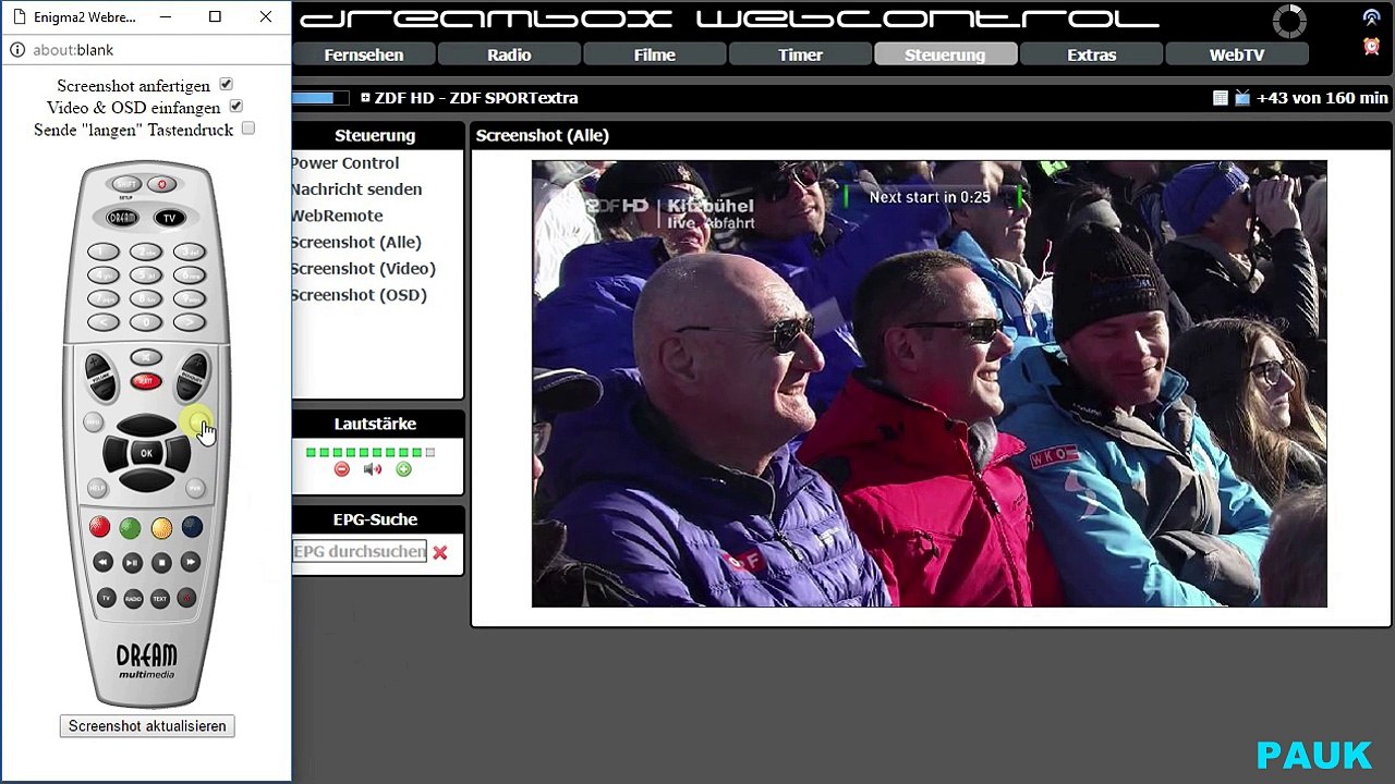 Senderliste über TS Panel installieren (Erstinstallation)