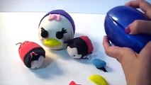 TSUM TSUM Play-Doh Surprise Eggs with Donald Duck and Daisy Duck with Surprise Toys
