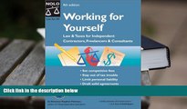 PDF [FREE] DOWNLOAD  Working for Yourself: Law and Taxes for Independent Contractors, Freelancers,