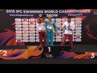 Men's 200m IM SM11 | Victory Ceremony | 2015 IPC Swimming World Championships Glasgow