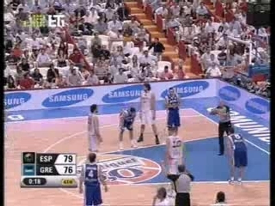 Last secs Spain-Greece 82-77