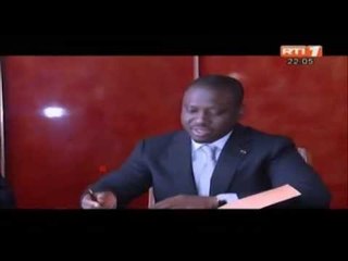 Seance de travail entre le chef de l'Etat et le 1er Ministre Soro Guillaume