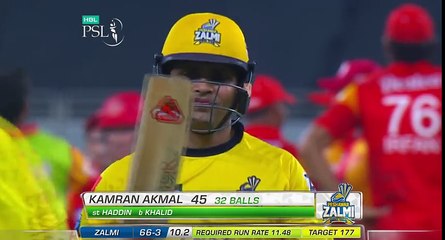 Match 23  Islamabad United vs Peshawar Zalmi - Imran Khalid Wickets
