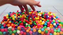 Водяные шары шар DIY шприца слизь учим цвета игрушки сюрприз яйца Ютуб