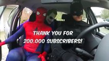 Superheroes Dancing in a Car Batman vs Spiderman vs Joker Funny Superhero Movie In Real Life