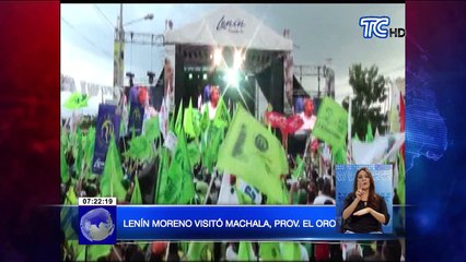 Lenin Moreno visitó Machala provincia de El Oro