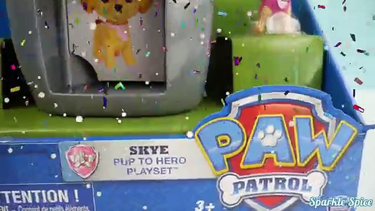Paw Patrol Skye Pup to Hero Magical Playset Toys Rescue Marshal, Rubble, Rocky Funny Kids Video