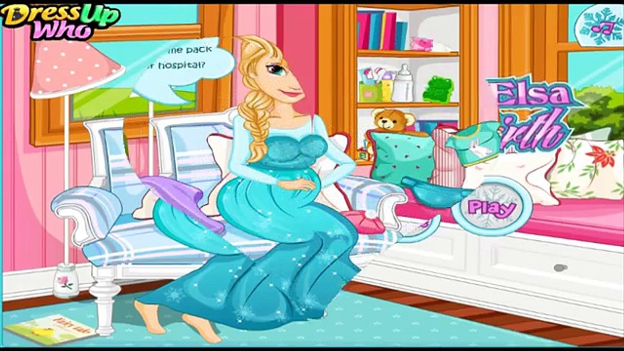 Disney Frozen Game - Elsa 6 Pregnant Compilation Frozen Baby Videos Games