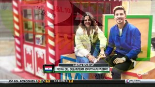 Larissa Riquelme, la pareja de Jonathan Fabbro, contó cómo lo motiva para que meta gol