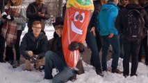 UBC students engage in fierce campus wide snowball fight
