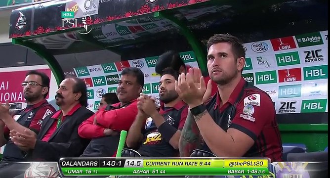 Match 18 Lahore Qalandars vs Quetta Gladiators - Umar Akmal's Batting