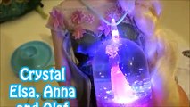Disney Frozen Snow Glowbz Light & Sparkle Glitzi Globes! La Reine des Neiges Kids DIY Frozen Video