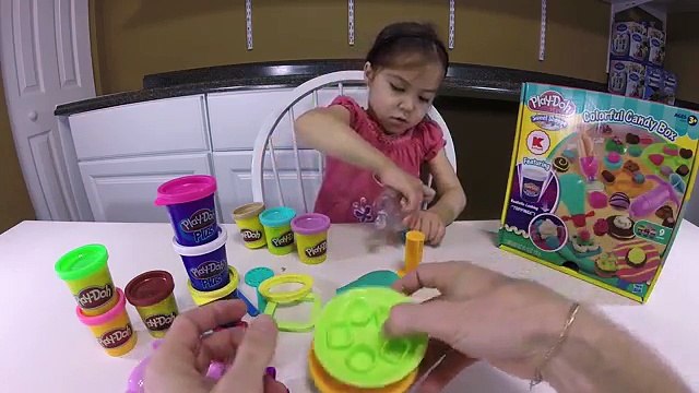 Play-Doh Colorful Candy Box Sweet Shoppe Fun Kids Activity Toy Set Plastilina