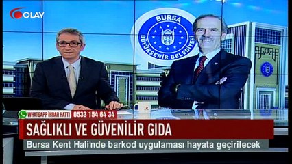 Bursa Kent Hali'nde barkod uygulaması (Haber 09 02 2017)