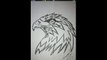 How to draw an eagle for tattoo 1D, Como dibujar un águila para Tatuar 1D, desenhar uma águia 1D