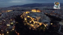 The most beautiful sunrise in Athens under the sounds of the lantern music of Manos Hatzidakis.