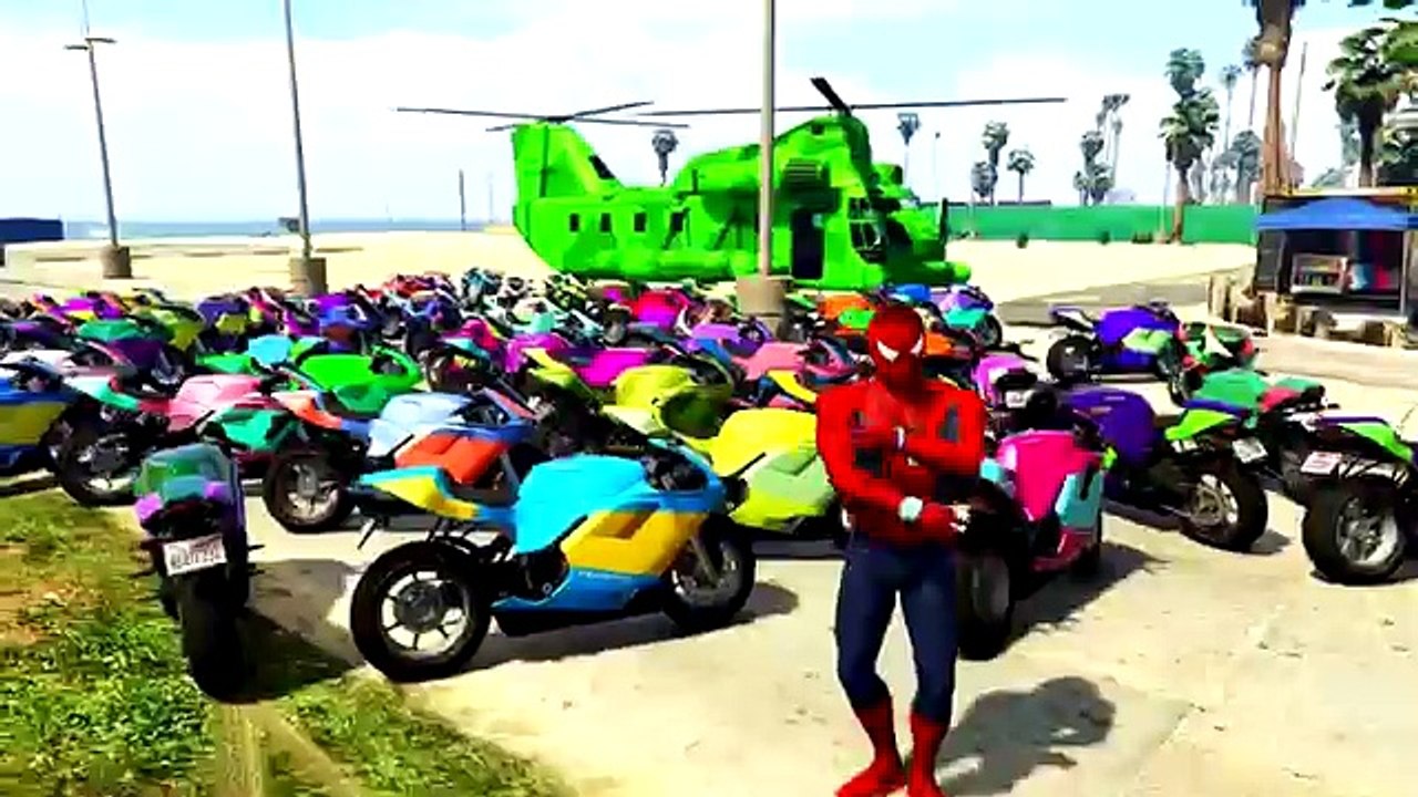 Comptines Bébé - Dessin animé francais limousines voitures colorées & Spiderman Cars Mcque