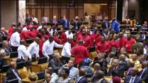 Fistfight in S.African parliament as guards eject opposition MPs
