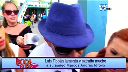 Luis Tippán lamenta y extraña mucho a su amigo Marcos Andrés Idrovo