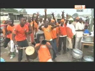 Ambiance de finale de CAN dans la ville de Bouaké