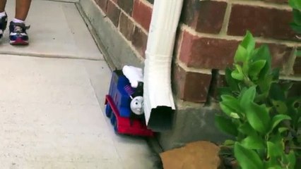 Thomas and Friends kid playing with Train Toys Turbo Flip Thomas Remote Control Toys Ryan ToysReview