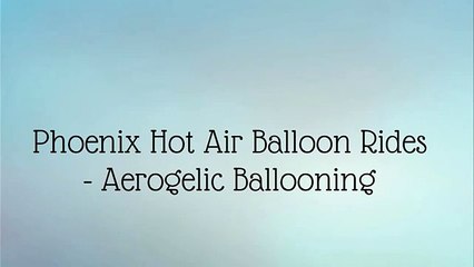 hot air balloon ride scottsdale