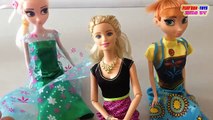 Barbie Girl Dolls, Fashion Selfie VS Disney Frozen Doll, Elsa & Anna Toys Collection Video For Kids