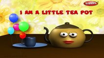 I am a Little Teapot | Nursery Rhymes With Lyrics | Nursery Poems | 3D Nursery Rhymes For Children