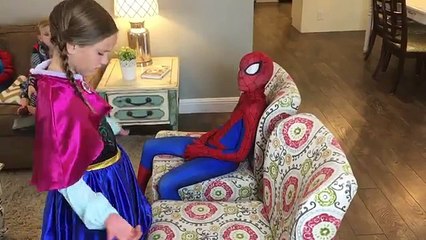 Frozen Elsa and Maleficent Prank Hair!!! Spiderman whoopee cushion prank and makeup craziness!