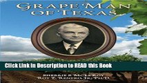 Read Book Grape Man of Texas: Thomas Volney Munson and the Origins of American Viticulture Full