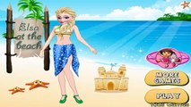 Дисней замороженный Elsa на пляже Детские Видео игры для детей