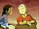 Avatar - Katara kisses Aang (1st time)