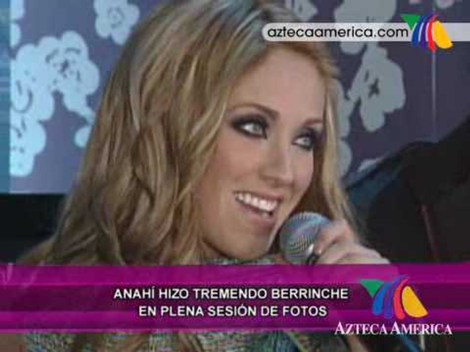 Anahi hace berrinche en sesion de fotos
