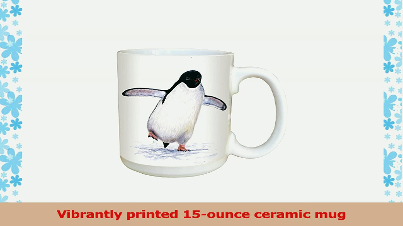 TreeFree Greetings 45717 Jeremy Paul Adelie Penguin Ceramic Mug with FullSized Handle 5ceadb48