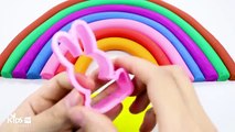 Play doh Rainbow Learn colors Star Heart Molds Fun to Learn colors for Kids Children