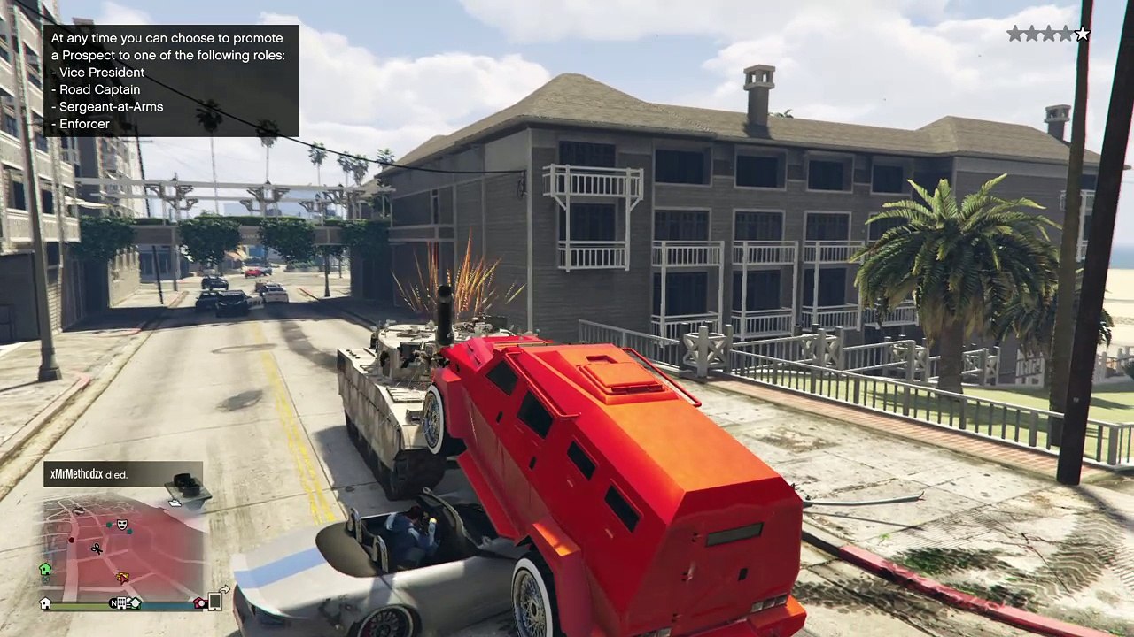 Cant bully tanks on the road