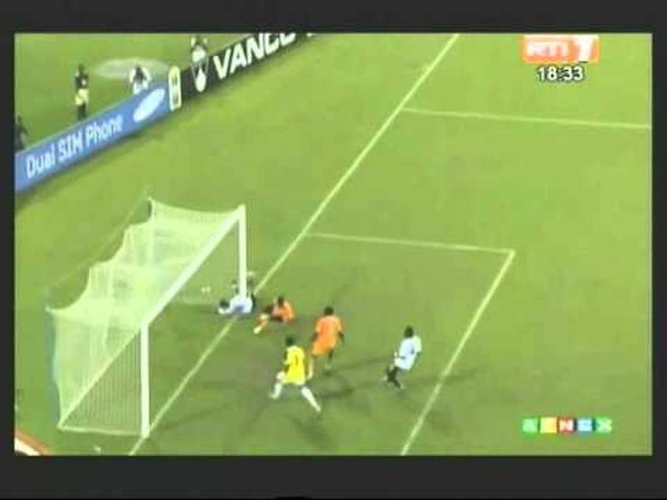 CAN 2012/Groupe B. Côte d'Ivoire- Angola. 1er But des Éléphants inscrit par Eboué E.