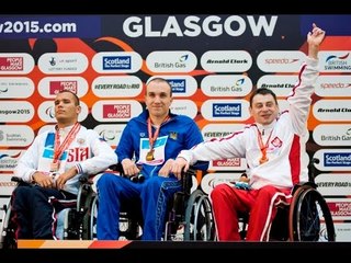 Men's 100m Backstroke S2 | Victory Ceremony | 2015 IPC Swimming World Championships Glasgow