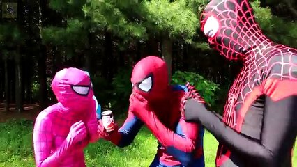 Frozen Elsa is Arrested! w/ Spiderman & Poison Ivy, Pink Spidergirl, Anna, Rapunzel & Supe