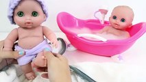 Twin Baby Dolls Bathtime Lil Cutesies Babies Bathtube w/ Shower How to Bath a Baby Doll Toy Videos