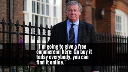 “I’m going to give a free commercial here: Go buy it today everybody, you can find it online.”